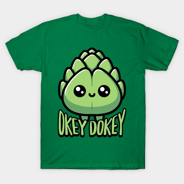 Okey Dokey Acrichokey! Cute Artichoke Pun T-Shirt by Cute And Punny